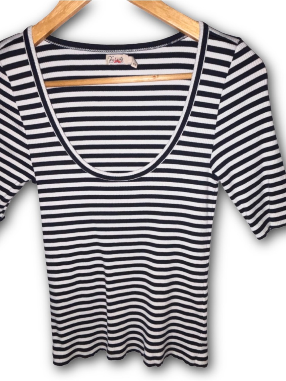 Faherty Brand Freestyle Rib Knit Tee Montreal Stripe